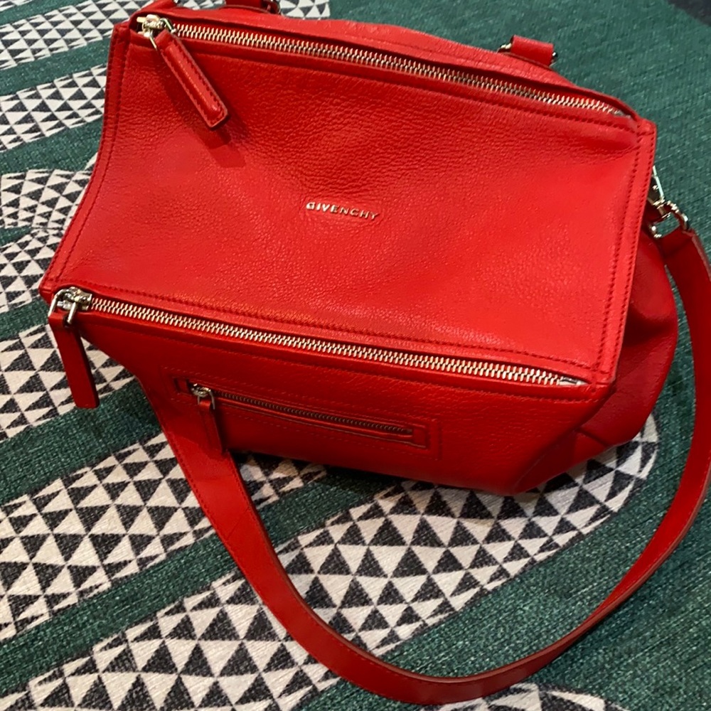 Givenchy medium Pandora in beautiful red grained leather